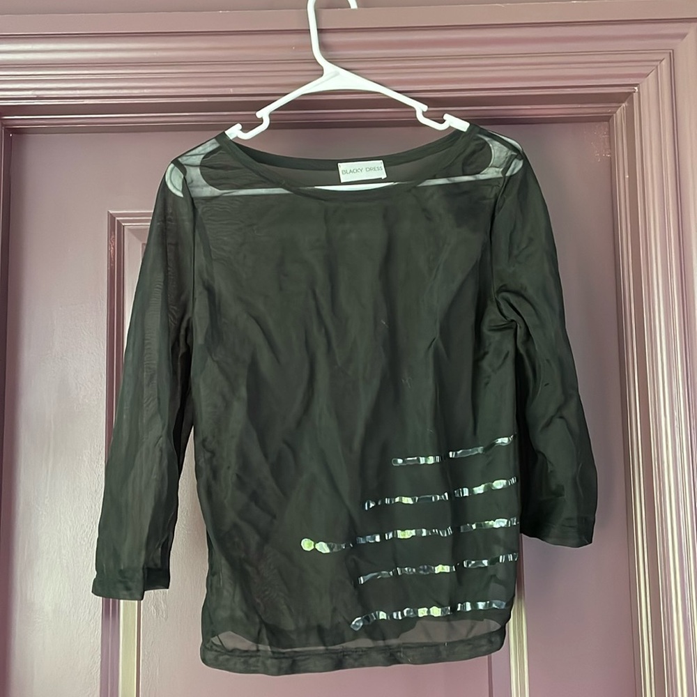 Blacky Dress Sheer Top